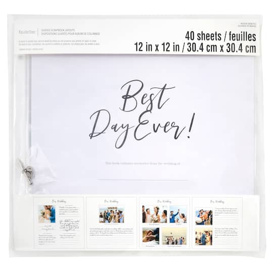 12&#x22; x 12&#x22; Best Day Ever Guided Scrapbook Layouts by Recollections&#x2122;